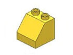 L-W Toys Junior Kostka 1x2 zkosená žlutá 